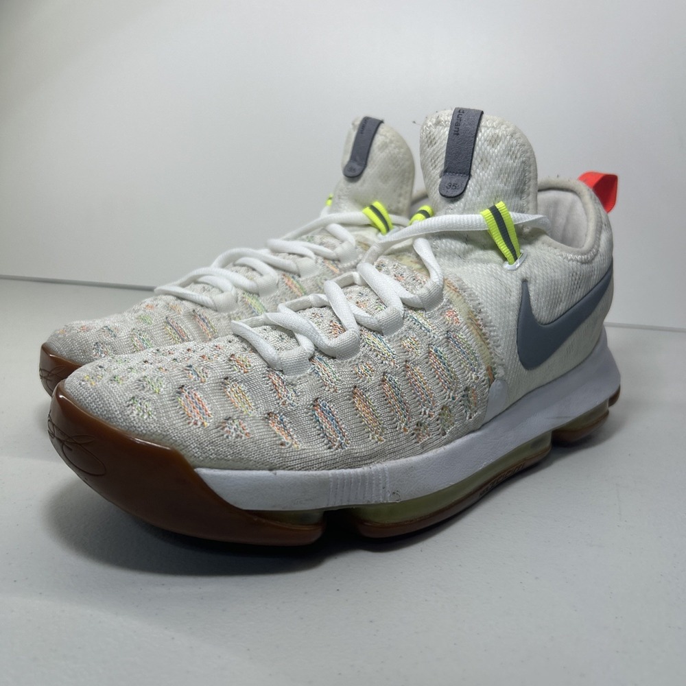 NIKE KD 9 Summer Pack Basketball Shoes Men's Size 8 Multicolor/ White 843392-900